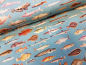 Preview: kleine Fische" hellblau-Jersey